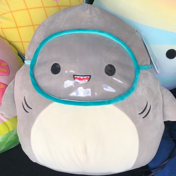 Squishmallows Toys Squishmallow Gordon The Shark With Goggles 6